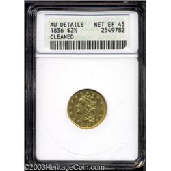 1836 $2 1/2 Script 8--Cleaned--ANACS. AU Details, Net XF45.