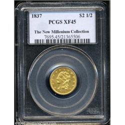 1837 $2 1/2 XF45 PCGS.