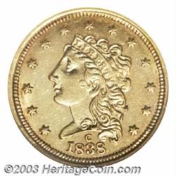 1838-C $2 1/2 MS62 NGC.