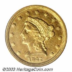 1842-C $2 1/2 VF35 PCGS.