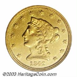 1842-O $2 1/2 AU53 PCGS.