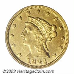 1844-C $2 1/2 XF45 PCGS.