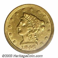 1846-D $2 1/2 AU55 PCGS.