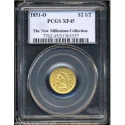 1851-O $2 1/2 XF45 PCGS.