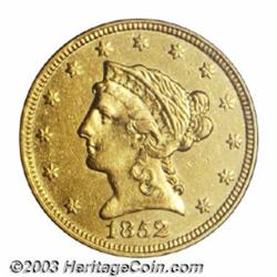 1852-C $2 1/2 AU55 PCGS.
