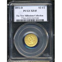 1852-O $2 1/2 XF45 PCGS.