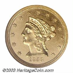 1856-S $2 1/2 MS60 NGC.