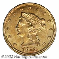 1858-C $2 1/2 MS63 PCGS.