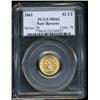 Image 1 : 1861 $2 1/2 New Reverse MS61 PCGS.