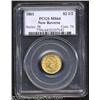 Image 1 : 1861 $2 1/2 New Reverse MS64 PCGS.
