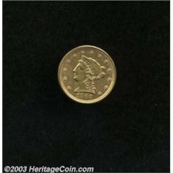 1868-S $2 1/2 AU50 Rims Filed Uncertified.