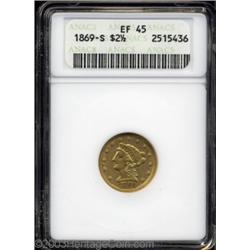 1869-S $2 1/2 XF45 ANACS.