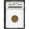 Image 1 : 1869-S $2 1/2 XF45 ANACS.