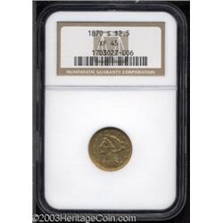 1870-S $2 1/2 XF45 NGC.
