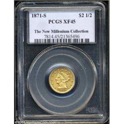 1871-S $2 1/2 XF45 PCGS.