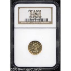 1879-S $2 1/2 AU58 NGC.