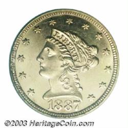 1887 $2 1/2 MS64 PCGS.