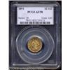 Image 1 : 1891 $2 1/2 AU58 PCGS.