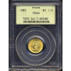 1903 $2 1/2 MS64 PCGS.