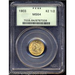 1903 $2 1/2 MS64 PCGS.