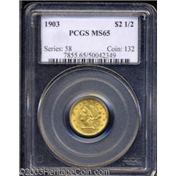 1903 $2 1/2 MS65 PCGS.