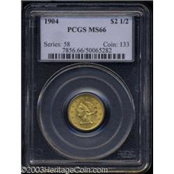 1904 $2 1/2 MS66 PCGS.