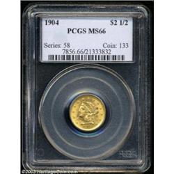 1904 $2 1/2 MS66 PCGS.