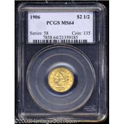 1906 $2 1/2 MS64 PCGS.