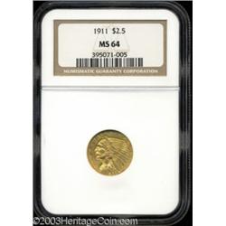 1911 $2 1/2 MS64 NGC.