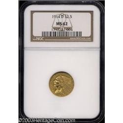 1914-D $2 1/2 MS62 NGC.