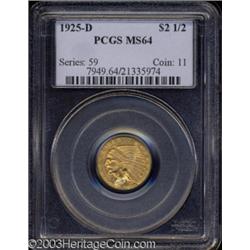1925-D $2 1/2 MS64 PCGS.