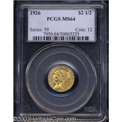 1926 $2 1/2 MS64 PCGS.