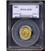 Image 1 : 1854 $3 AU55 PCGS.