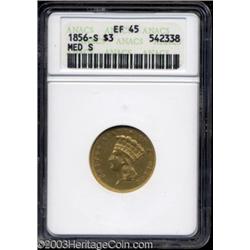 1856-S $3 XF45 ANACS.