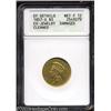 Image 1 : 1857-S $3 --Ex-Jewelry, Damaged, Cleaned--ANACS. XF Details, Net Fine 12.