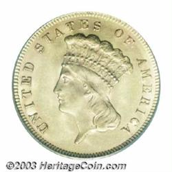 1878 $3 MS62 PCGS.