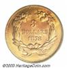 Image 2 : 1878 $3 MS63 PCGS.
