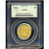 Image 1 : 1806 $5 Round Top 6, 7x6 Stars AU53 PCGS.