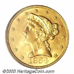 1854 $5 MS63 PCGS.