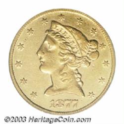 1877-CC $5 XF40 PCGS.