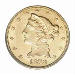 1878-S $5 MS63 PCGS.