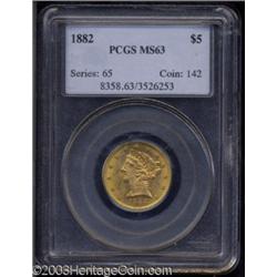 1882 $5 MS63 PCGS.