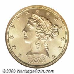 1886-S $5 MS65 NGC.