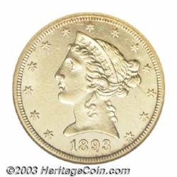 1893-CC $5 MS62 NGC.