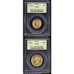 1892 Eagle MS60 PCGS,