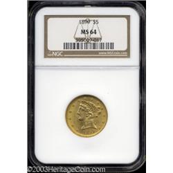 1899 $5 MS64 NGC.