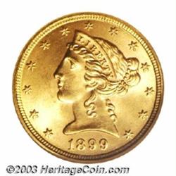 1899 $5 MS65 NGC.