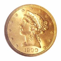 1900 $5 MS66 NGC.