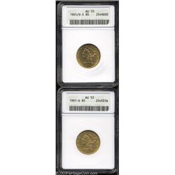1901-S AU53 ANACS,