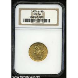1903-S $5 MS64 NGC.
